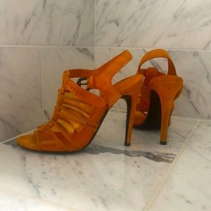 Bottega Veneta Orange Sandals/heels